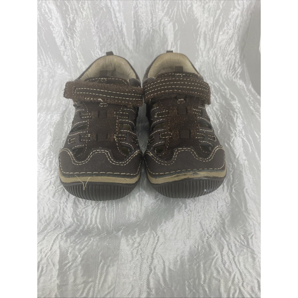 NWT-Toddler Boys Stride Rite SRT-Reggie Brown Sandals-Size 6